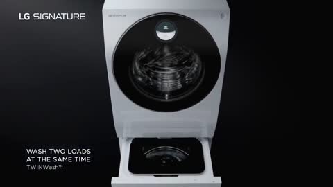 LG SIGNATURE WASHING MACHINE - Intuitive dual washing for special loads.