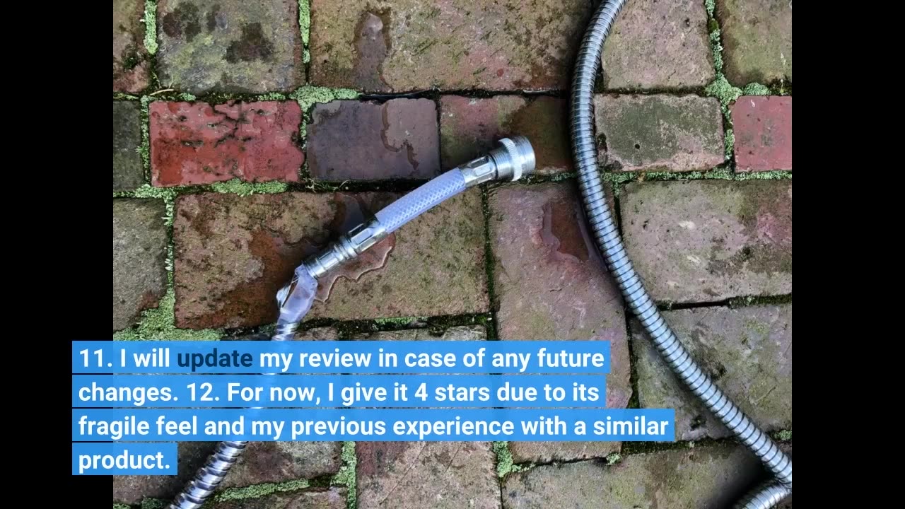 Buyer Comments: Bionic Steel 100 FT Garden Hose, 304 Stainless Steel Metal Water Hose 100Ft, Fl...