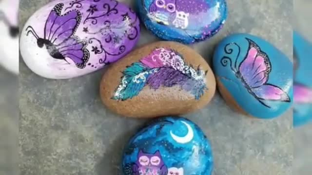 diy latest pebble craft and art most creative stone painting ideas