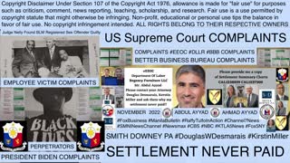 Regency Furniture INC - Regency Furniture LLC - Abdul Ayyad - Ahmad Ayyad - Settlement Employee Victim Never Paid - US Supreme Court Complaints - Smith Downey PA - Douglas W. Desmarais Esq - Kirstin Miller - Tully Rinckey PLLC - Mike C. Fallings - DCBAR