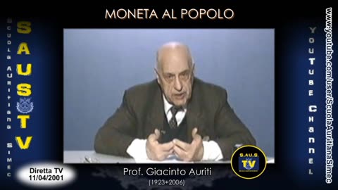Prof. Giacinto Auriti - L' Euro di chi è ? (2001)