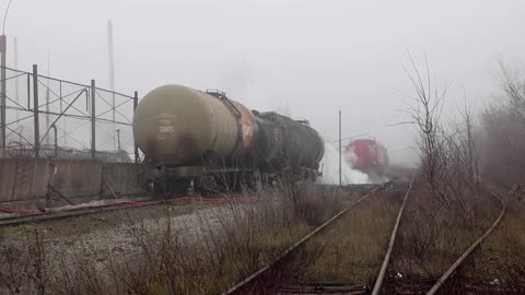 Makiivka fuel depot ablaze after blast near Donetsk