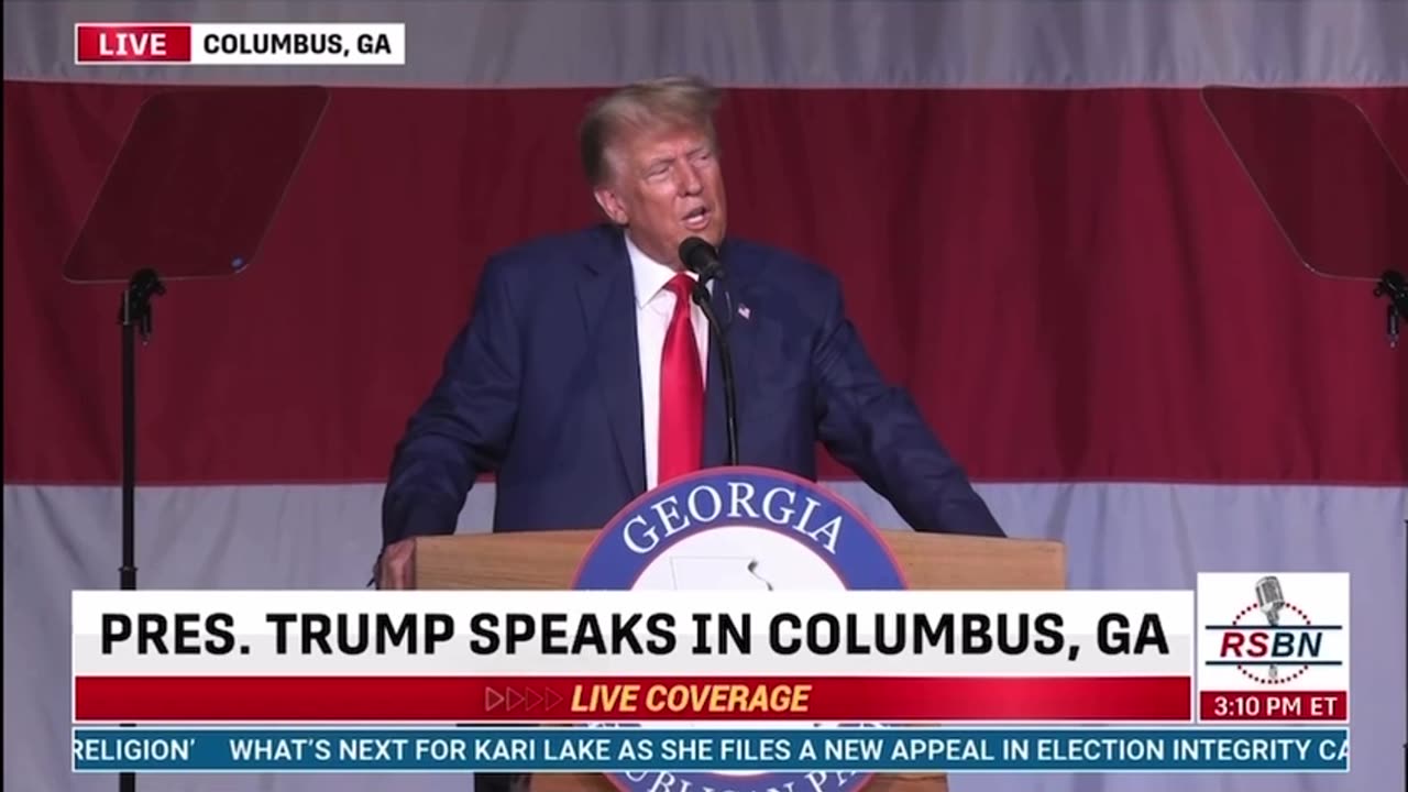 President Trump speaks in Columbus, GA