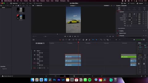 HOW TO Insane Slide Effect for Trending Videos | Davinci Resolve Tutorial