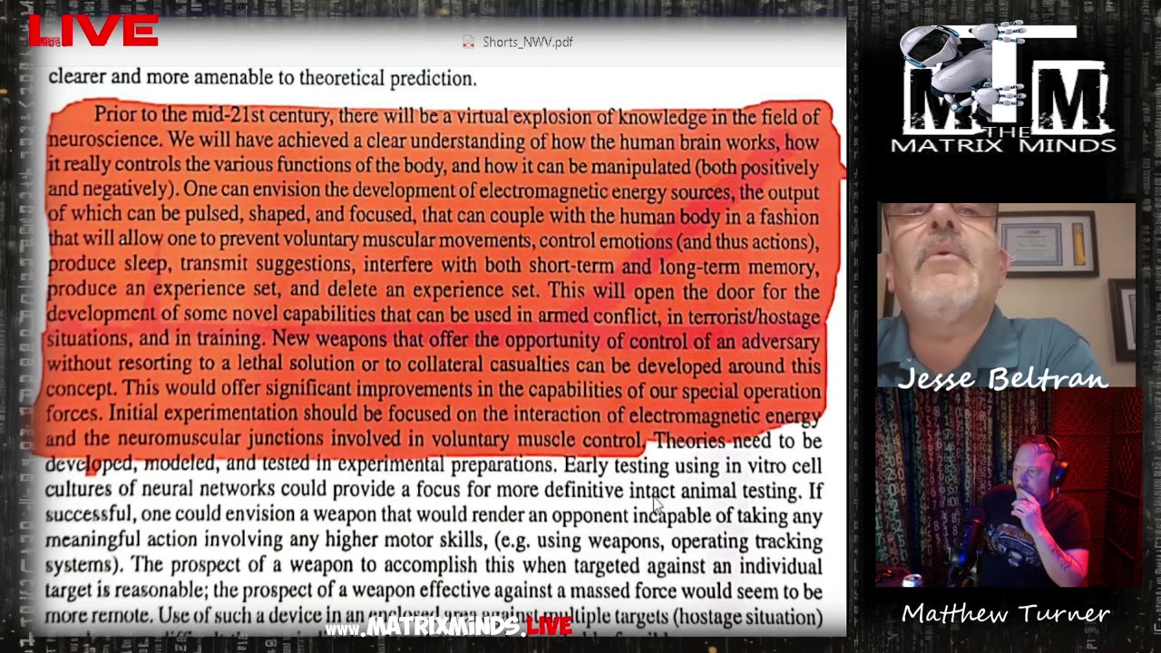 They Tried to Silence Us: Jesse Beltran on Havana Syndrome & Covert Technologies | The Matrix Minds