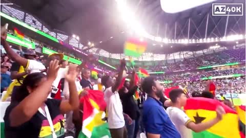 Ghana Fans Celebrate 3-2 Win vs South Korea World Cup Group H