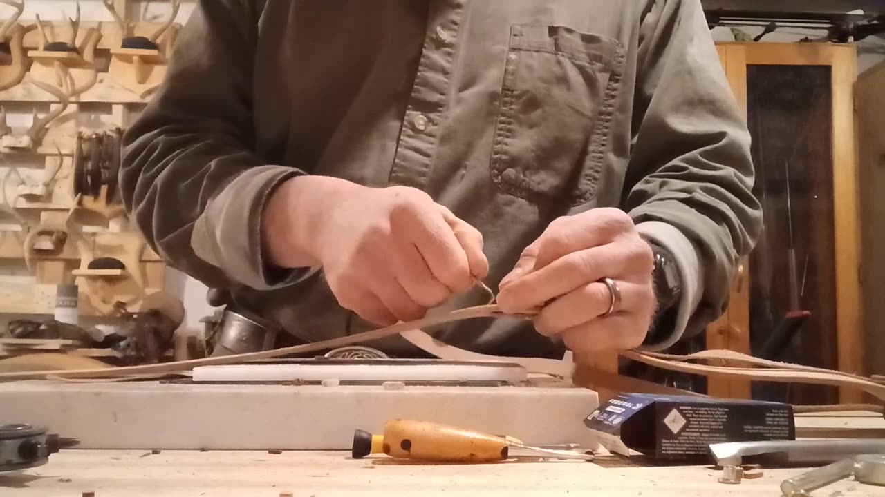 Making an inexpensive western gun belt part 5