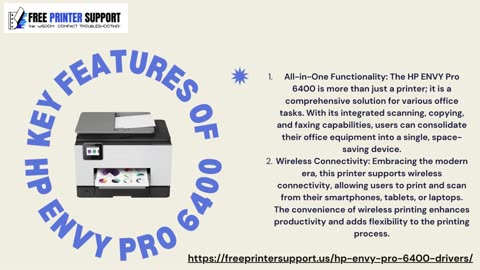 HP ENVY Pro 6400 All-in-One Printer Driver Download