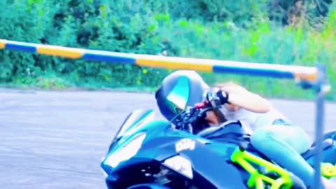 Super bike riding a girl 😁😂😂
