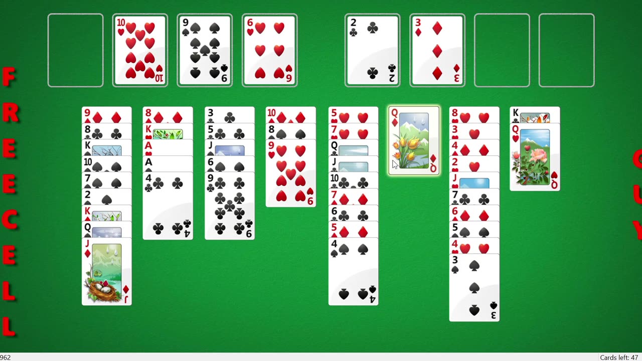 Winning Freecell Game #21962