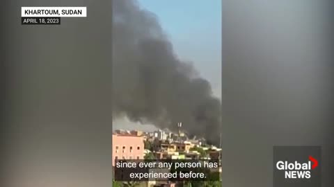 Sudan crisis: Gunfire heard in Khartoum after ceasefire comes into effect