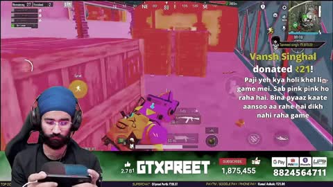 Crazy 1v4 With Bizon + Grenade + AkM