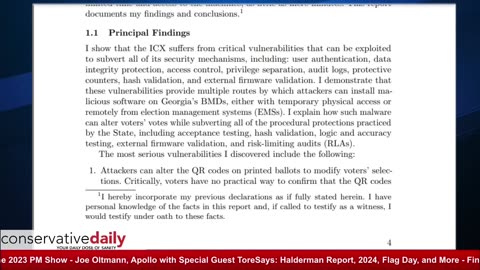 Conservative Daily Shorts: Akamai-Modified Ballots w ToreSays