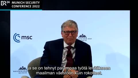 [suomeksi] Bill Gates on Omicron and Immunity (Munich, 2022)