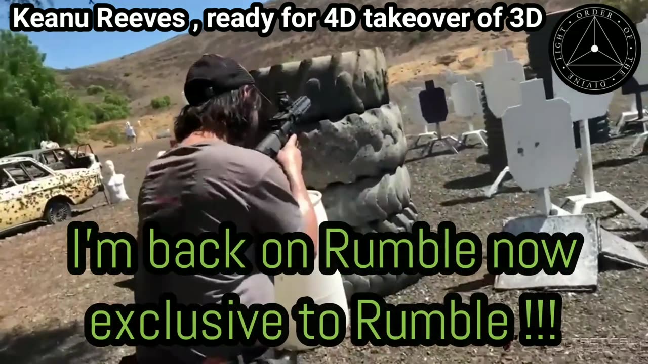 Keanu Reeves “ Locked & Loaded ” a Rumble Exclusive