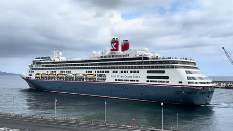 Bolette Departure in Ponta Delgada, Sao Miguel Azores Portugal - 11.07.2024 #CruiseShip