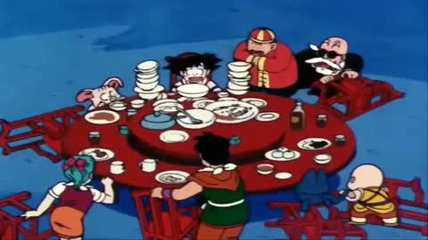 Kid Goku Eating