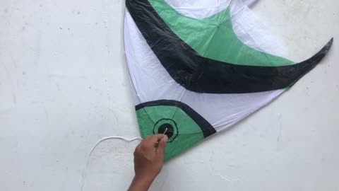 How to make a fish kite from a coconut stick