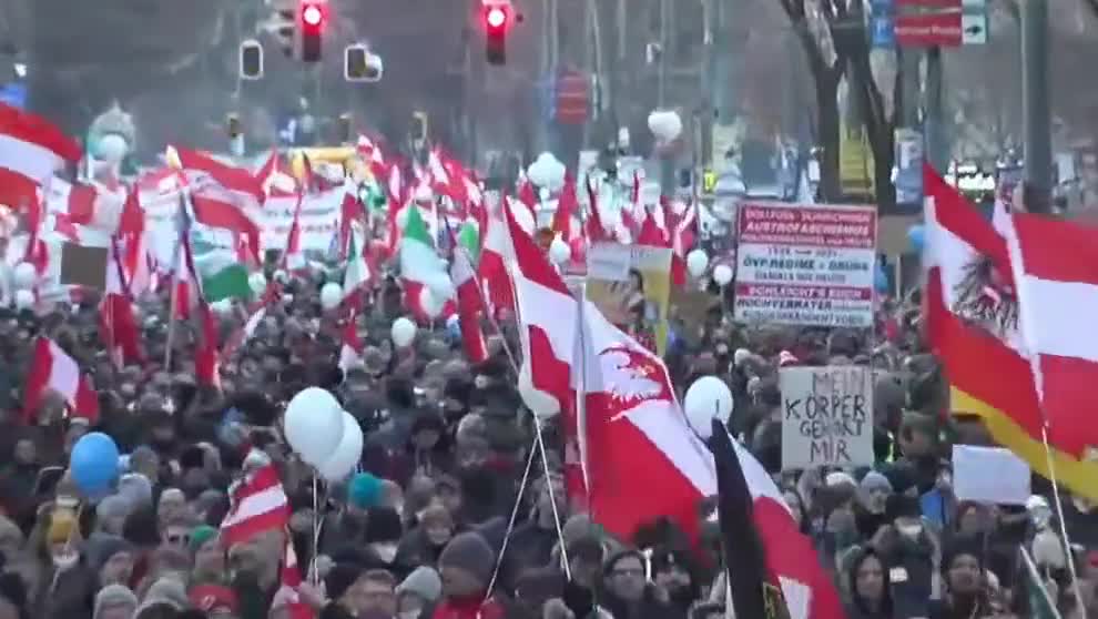 Thousands protest over Europe’s first mandatory vaccine plan