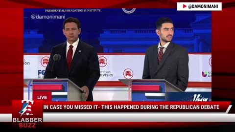 In Case You Missed It- This Happened During The Republican Debate