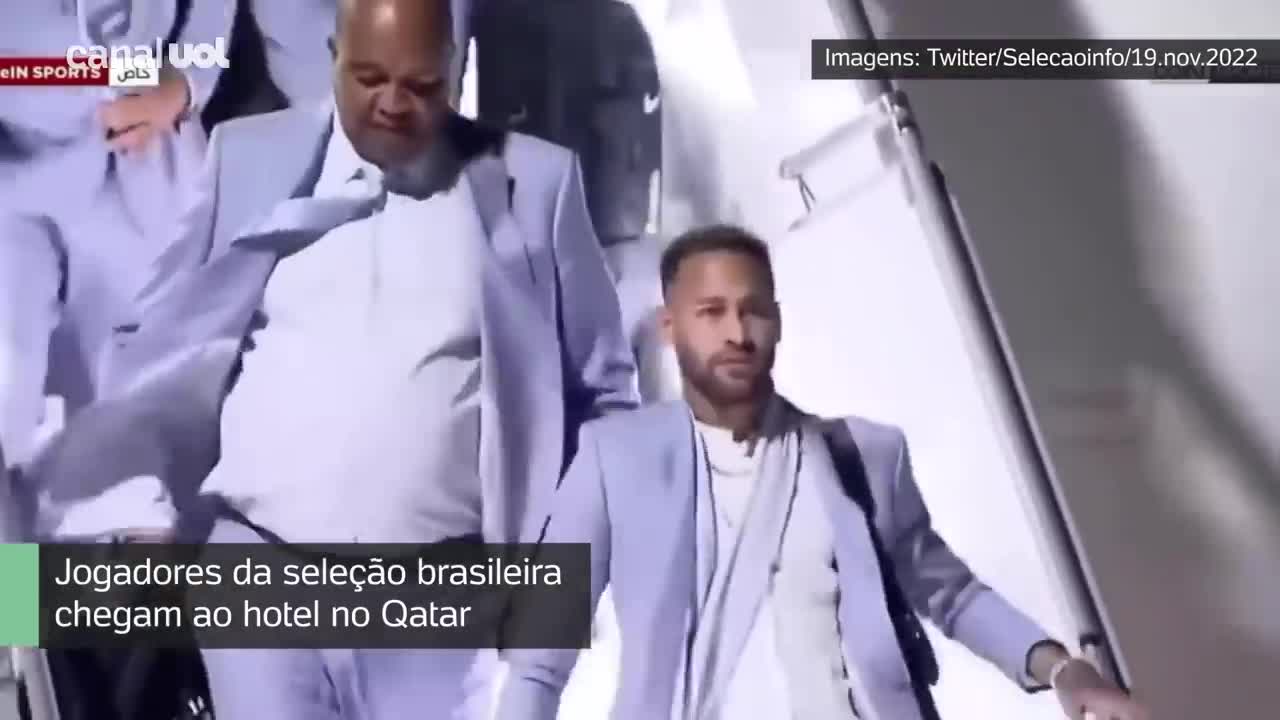 BRASIL NA COPA: Seleção chega no Qatar e é recebida com festa