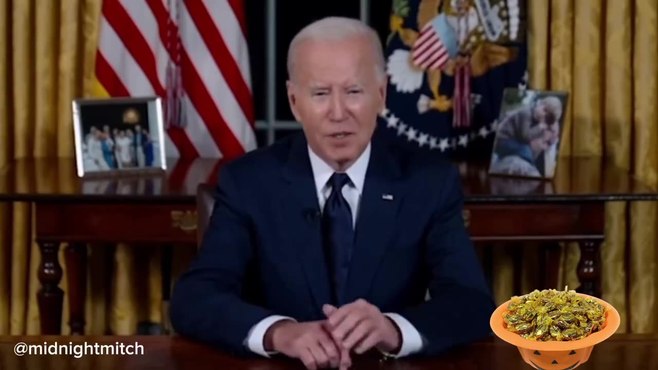 HYSTERICAL spoof of Biden addressing the "baby biting"