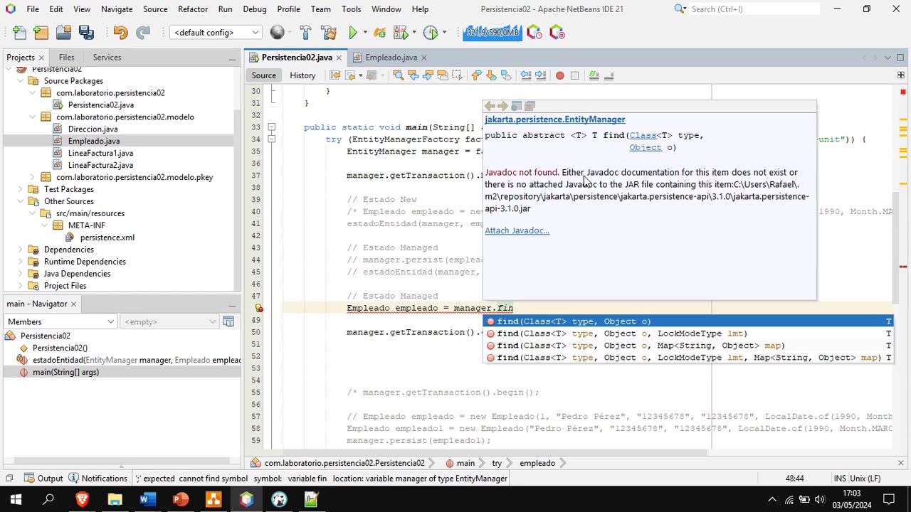 Persistencia: explorando JPA e Hibernate desde cero 07. Ciclo de vida de las entidades