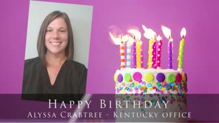 Happy birthday to Alyssa Crabtree