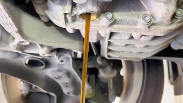 Automobile oil discharge