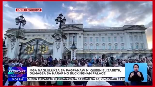 Buong mundo, nagluluksa sa pagpanaw ni QueenElizabeth II