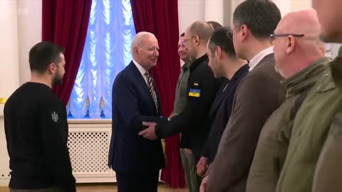 President Biden offers “unwavering support” on surprise visit to Ukraine - BBC News