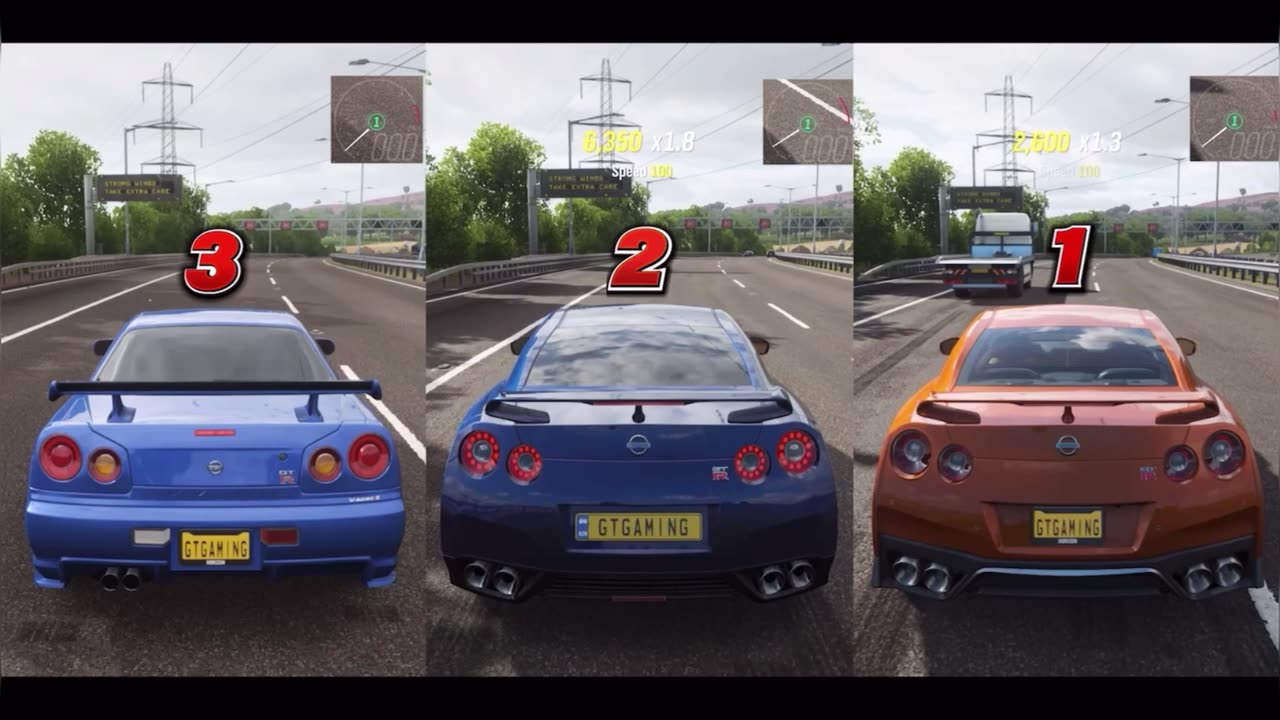 Skyline R34 GT-R v R35 2012 v R35 2017-DRAG RACE