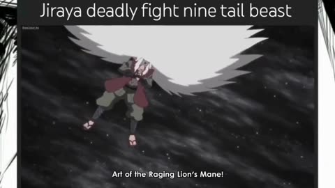 Jiraya deadly fight nine tail beast 🥶