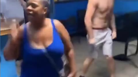 Dude was ready for more after stopping a fight