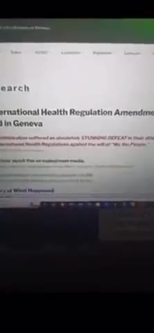 THE WHO PANDEMIC TREATY HAS BEEN DEFEATED