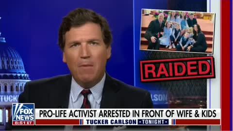 Tucker Carlson slams pro-life activist’s arrest #shorts