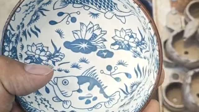Antique Ceramic Small Bowl