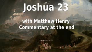 📖🕯 Holy Bible - Joshua 23 with Matthew Henry Commentary at the end.