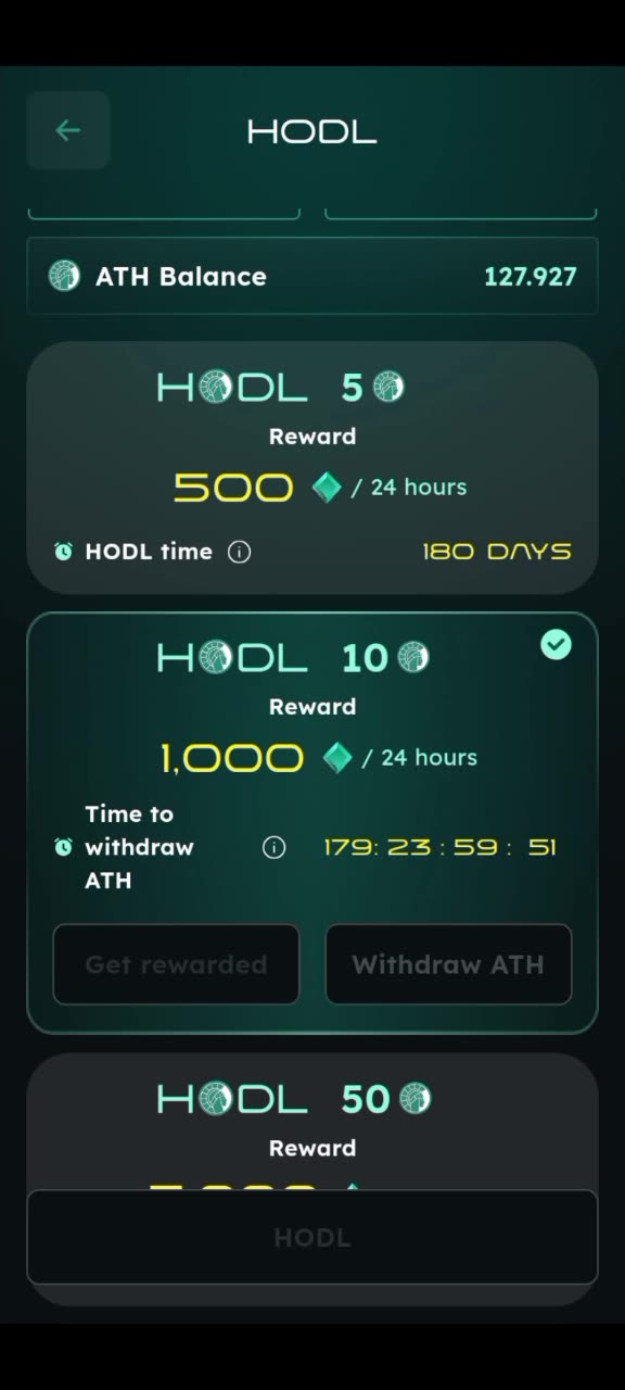 Athene Network | HODL ATH And Recieve GEM