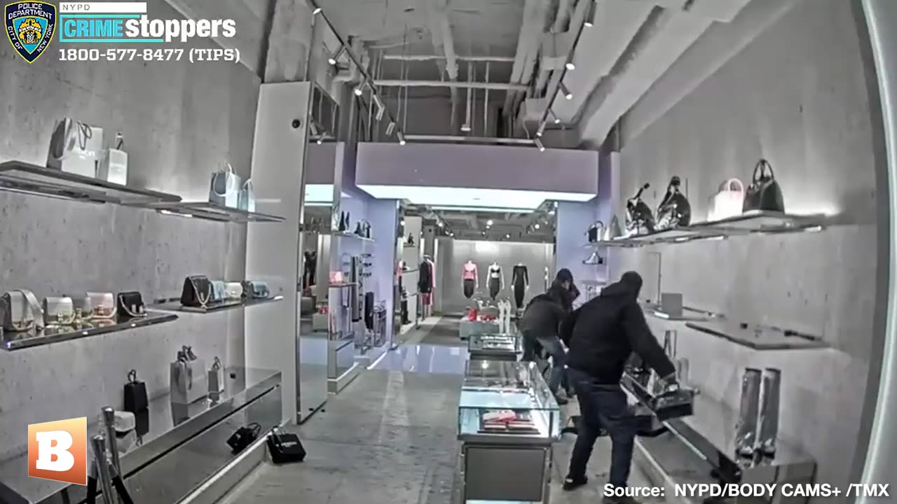 WATCH: $50k Stolen from NYC Givenchy Store by Multiple Burglars