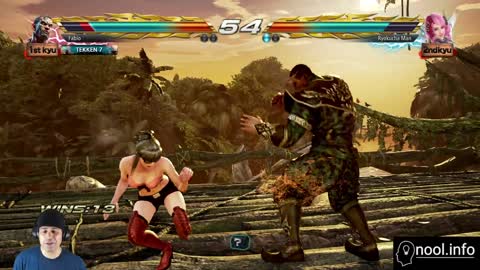 Haciendo ejercicio y jugando Tekken 7