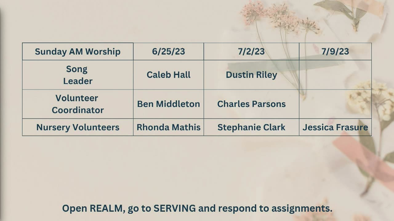 06/25/2023 AM Bible Class and Worship Service