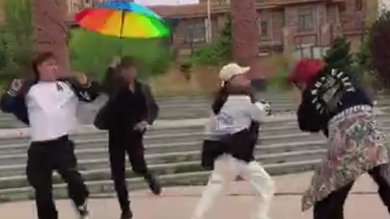 Umbrella Funny Dance