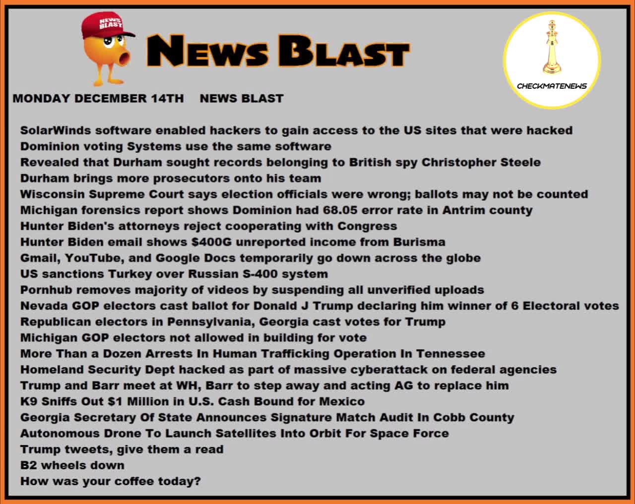 News Blast von Mr. Enoch 14.12.2020