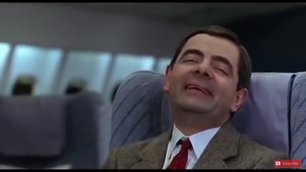 Mr.Bean Takes a Photo On The Plane