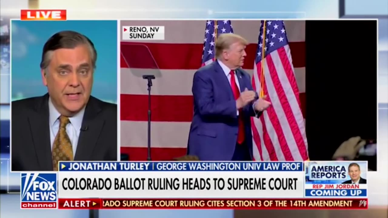 Turley Gives Single Reason All 9 SCOTUS Justices Should Cut Down Trump Ballot Ruling