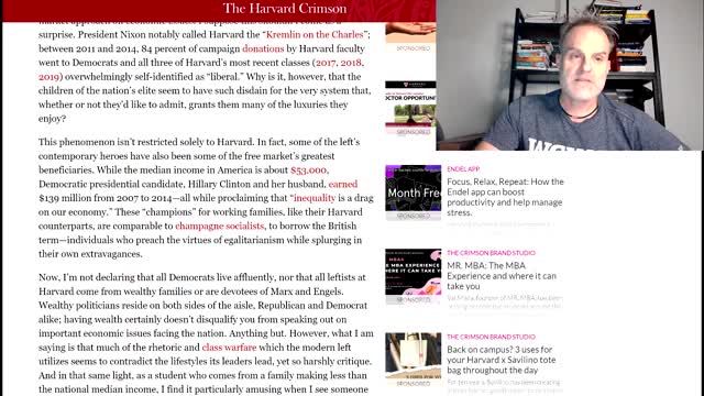 The Privileged Liberal...a Harvard Pupae