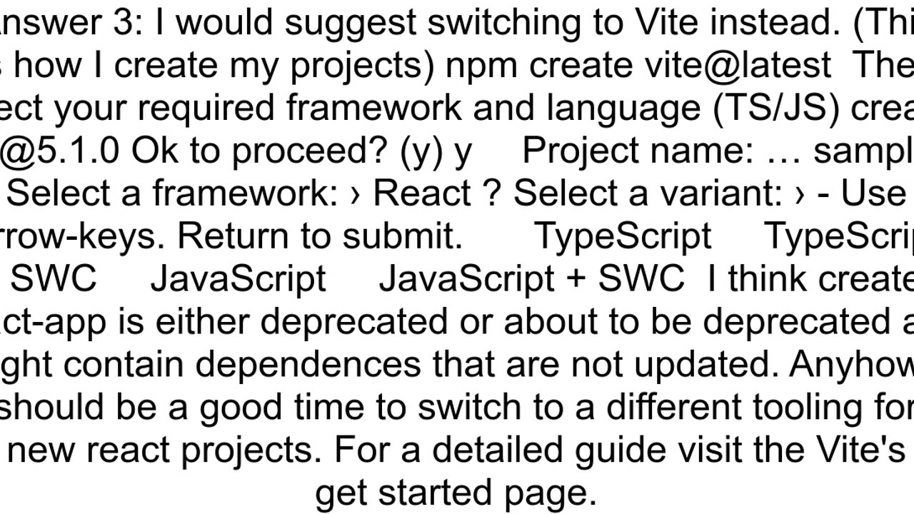 Facing Issue While creating a new react project