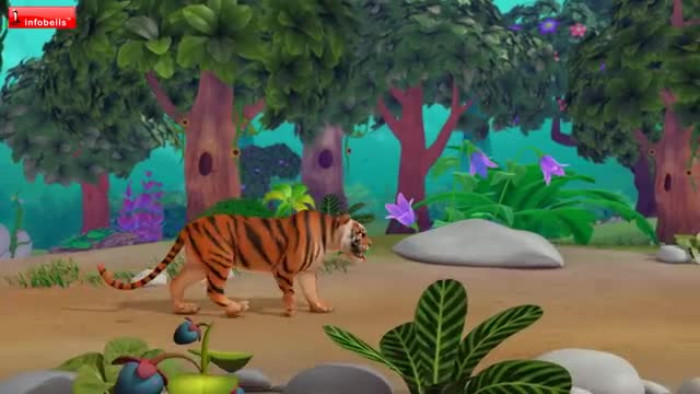 The Grateful Tiger - Moral Stories for Kids in English - Infobells_Cut