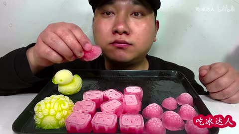 Eat small TV Q Candy Ice, Raspberry Shaped Q Candy Ice, Lamb Shaped Q Candy IcE